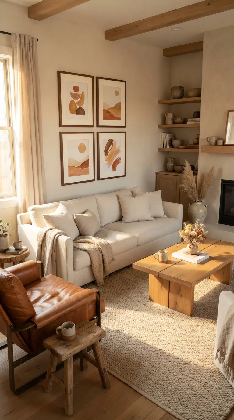 free printable wall art living room Use Warm Earthy Tones