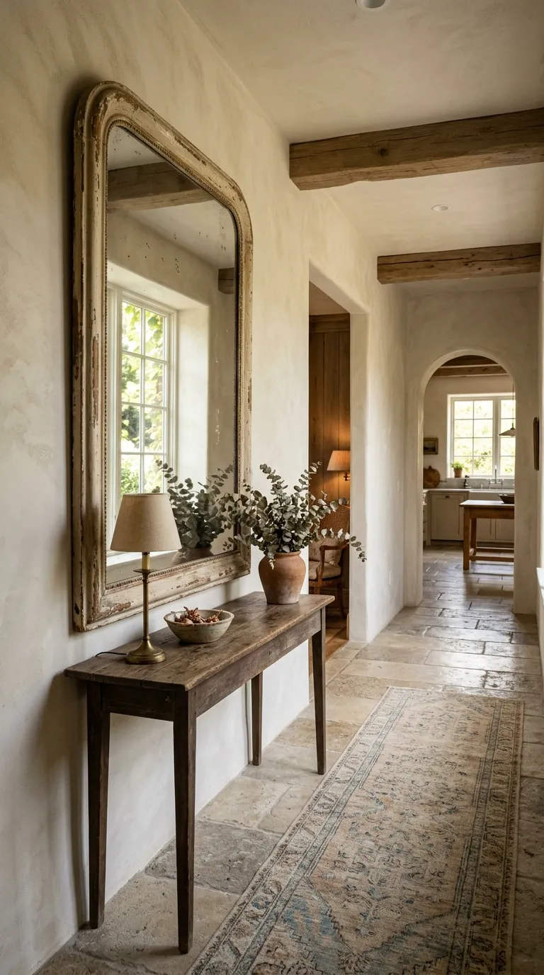 French country vintage decor ideas Arched Antique Mirrors