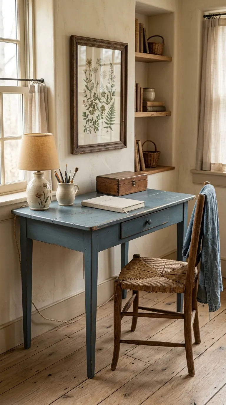 French country vintage decor ideas Muted French Blue