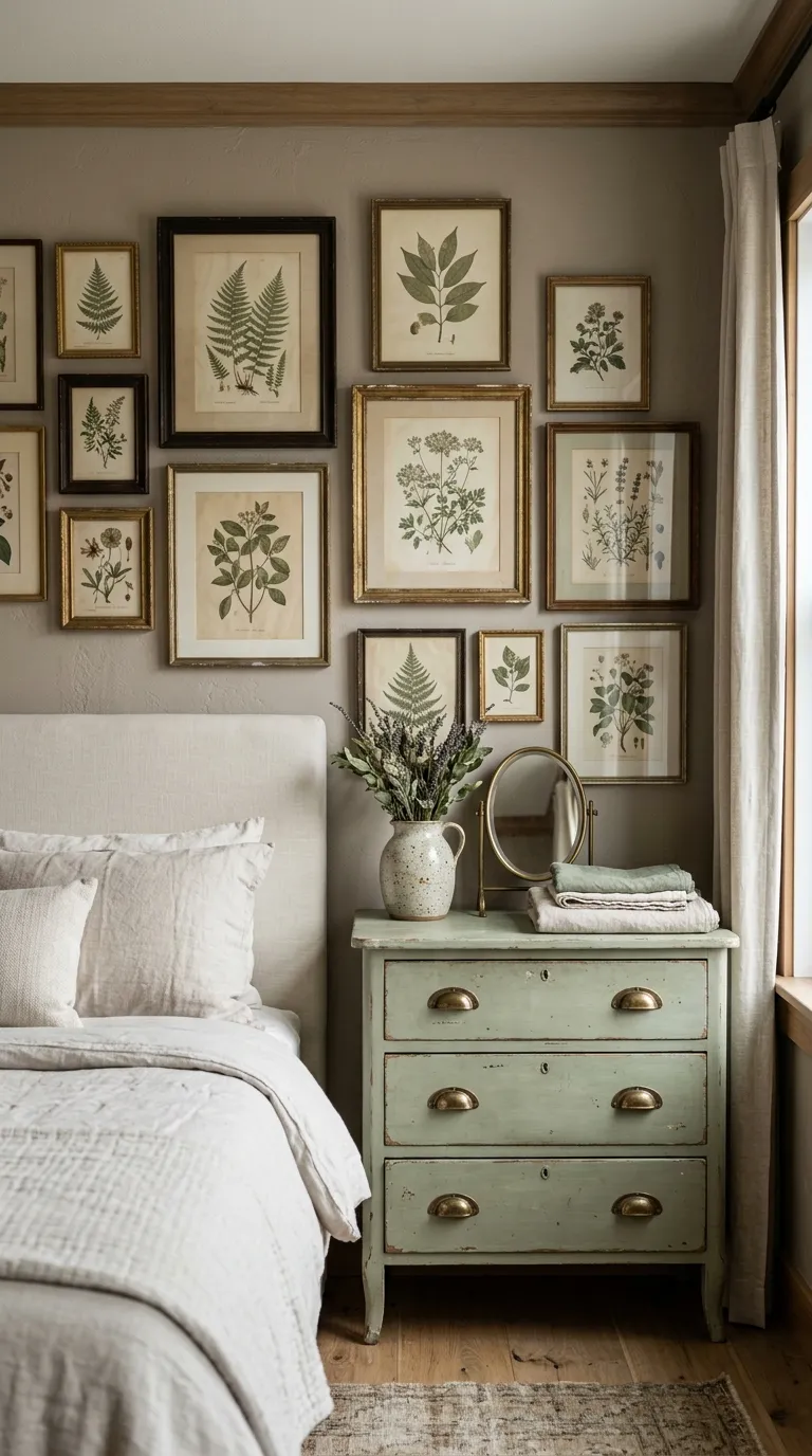 French country vintage decor ideas Vintage Botanical Artwork