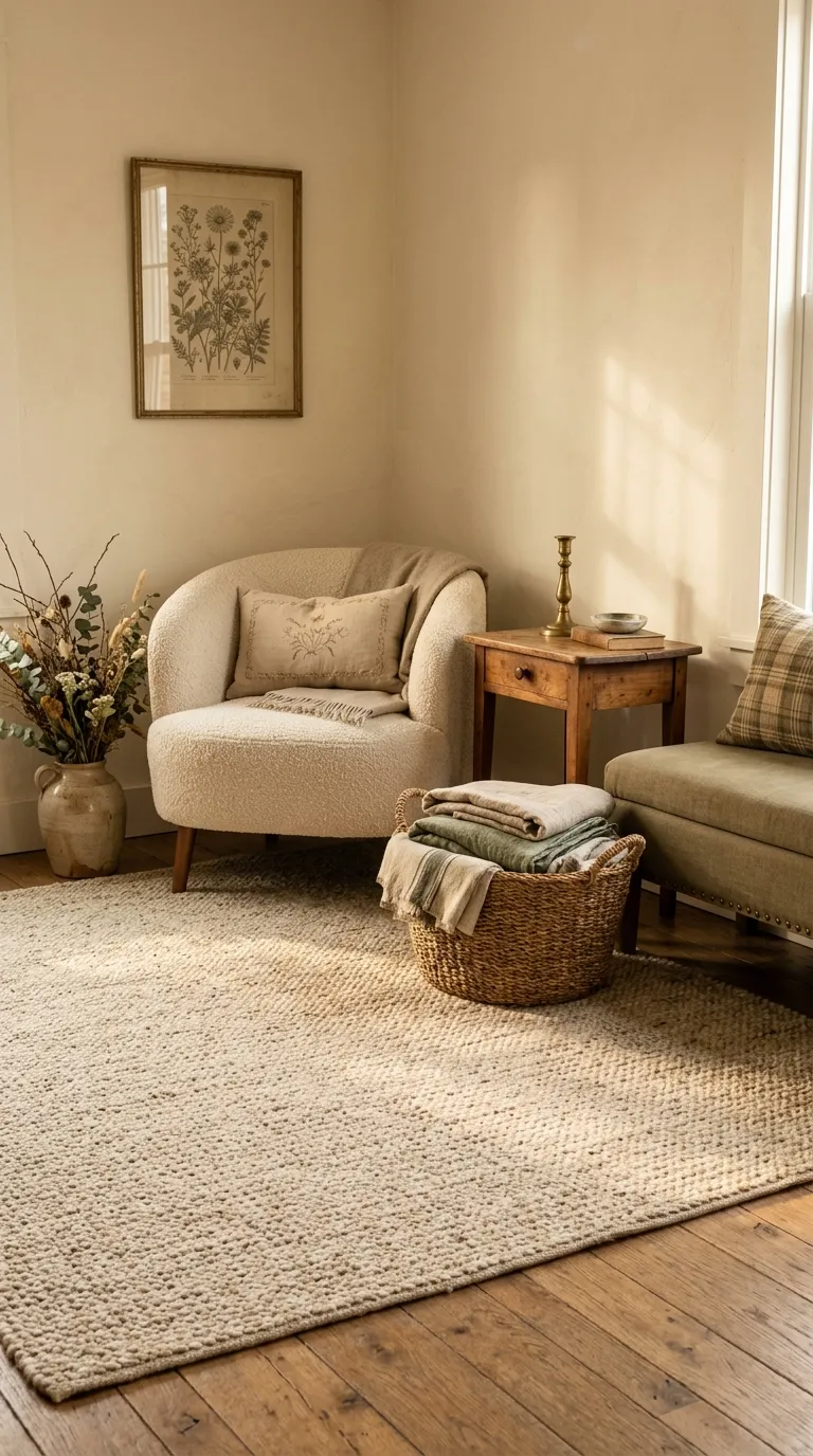 French country vintage decor ideas Woven Natural Rugs