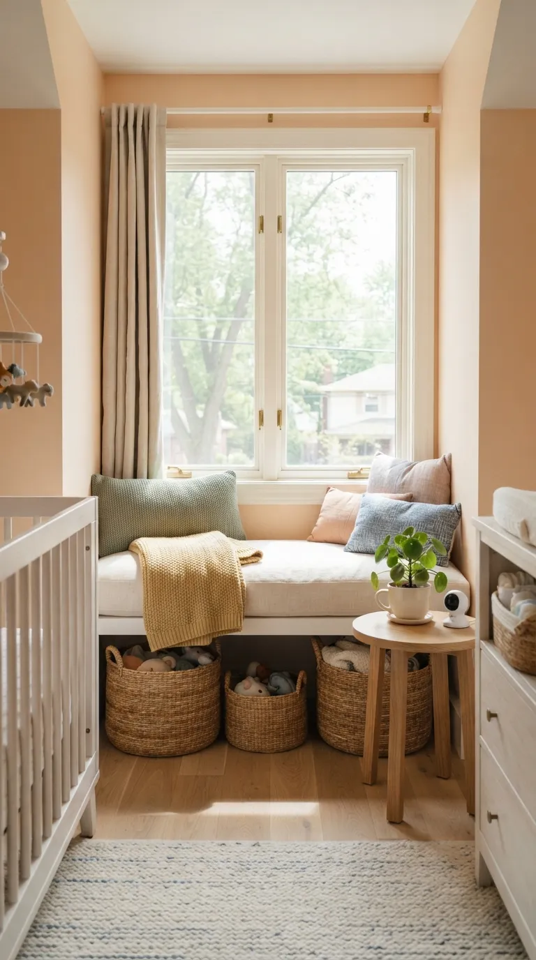 gender neutral nursery decor ideas Cheerful Window Nook