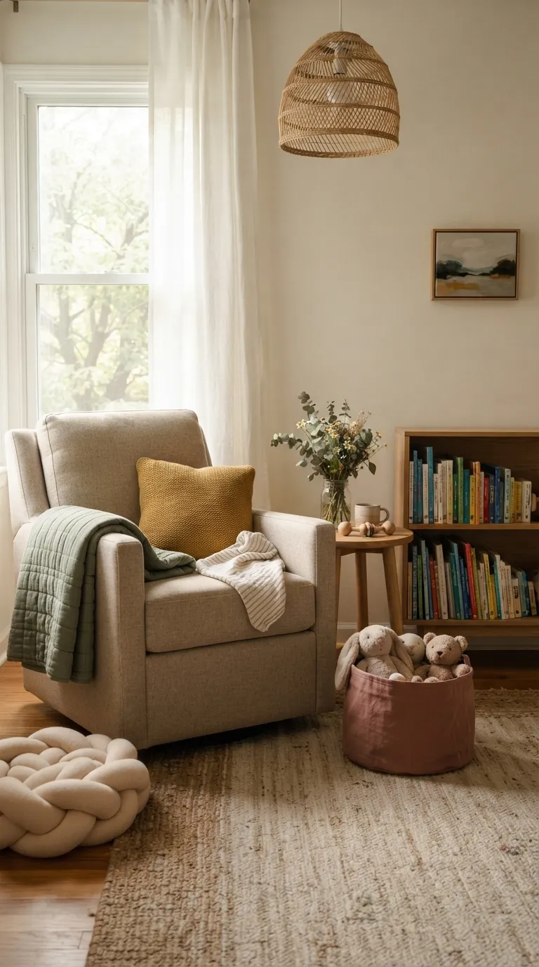 gender neutral nursery decor ideas Cozy Reading Corner