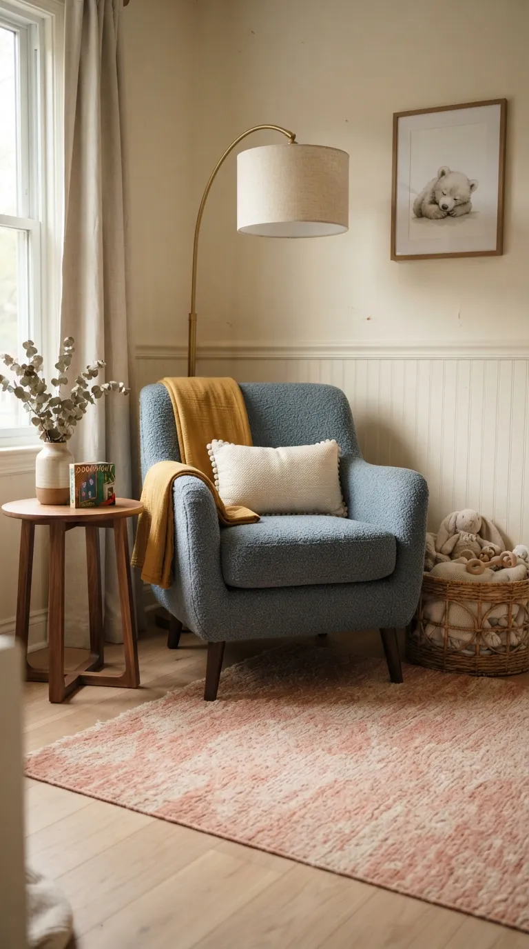 gender neutral nursery decor ideas Textured Accent Chair