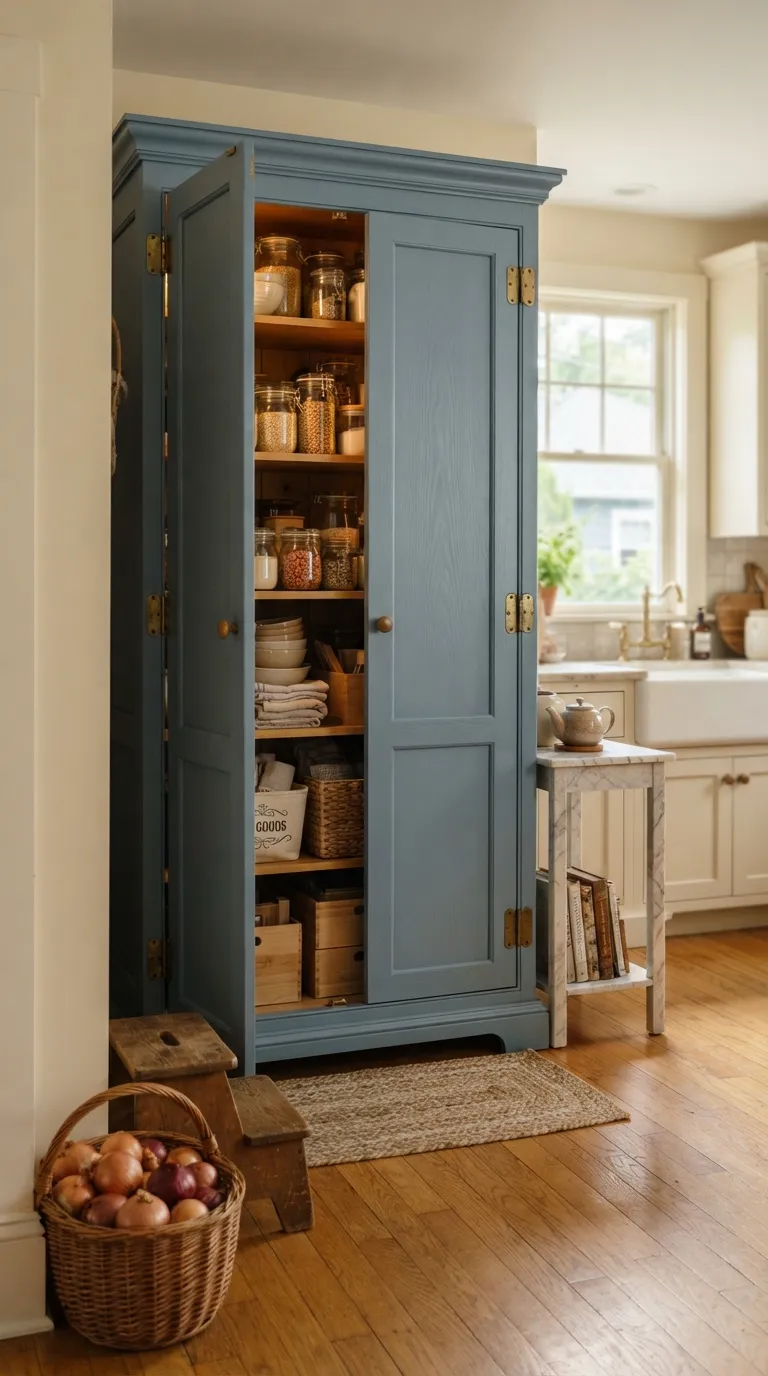 Grandma Core Kitchen A Freestanding Pantry Cabinet