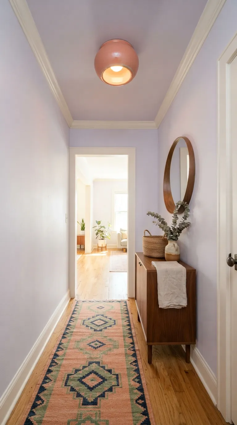 hallway lighting ideas for a cozy home Colorful Flush Mounts