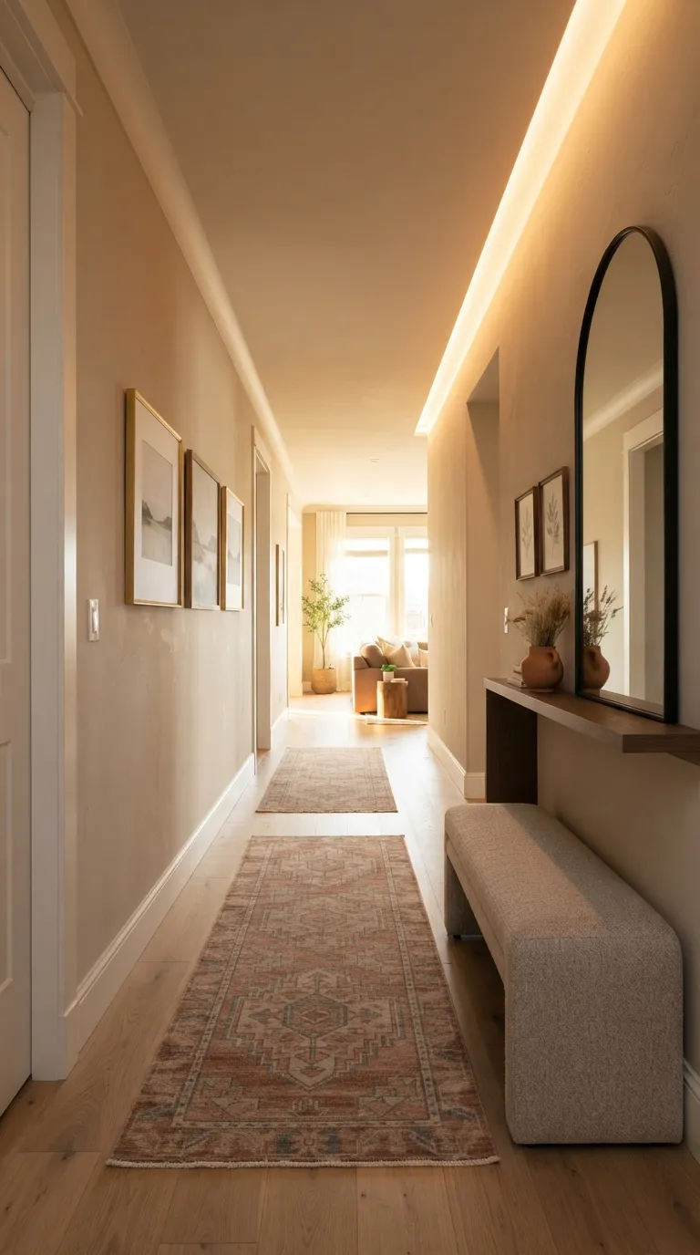 hallway lighting ideas for a cozy home Soft Cove Lighting