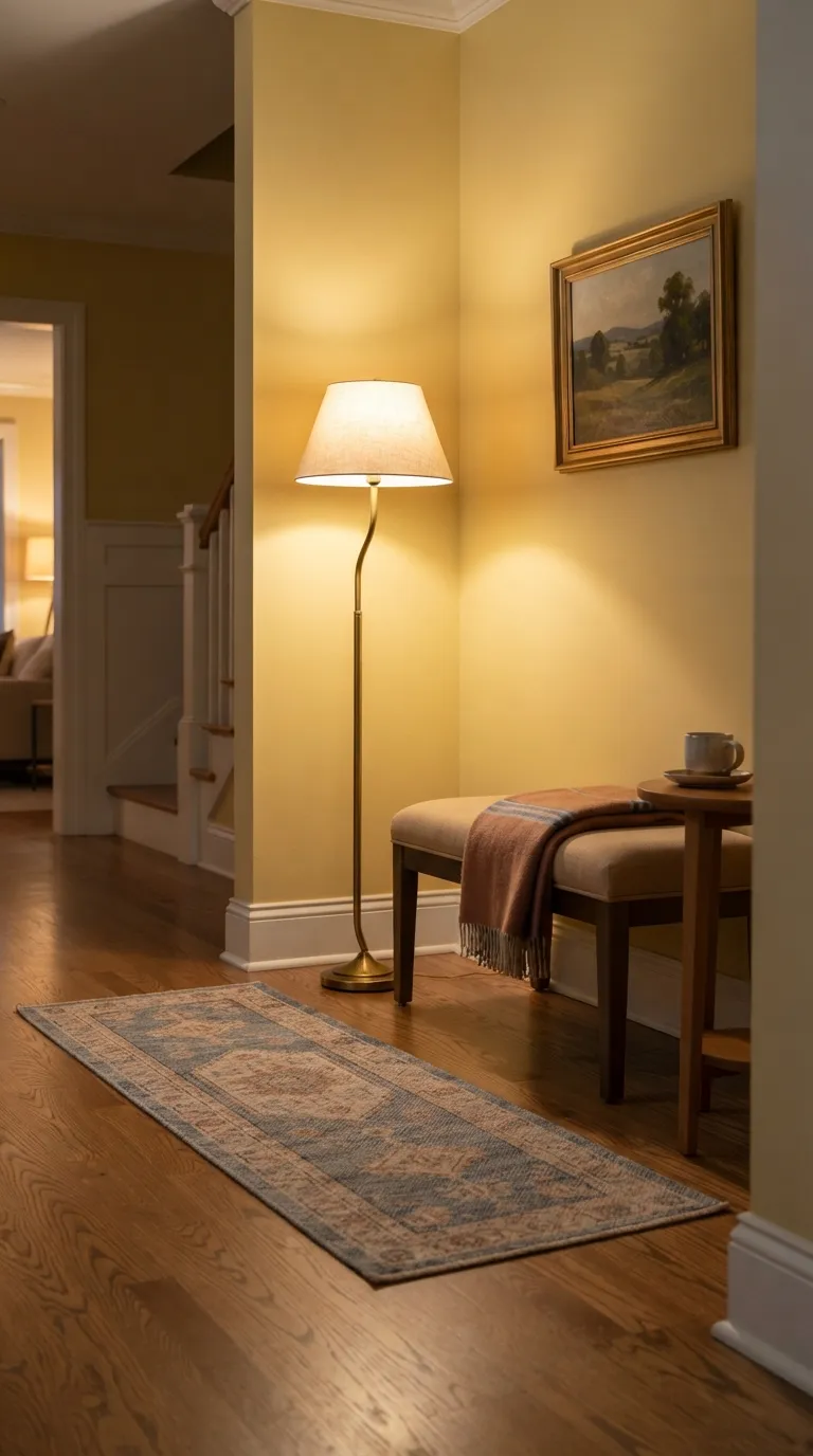 hallway lighting ideas for a cozy home Soft Floor Lamps
