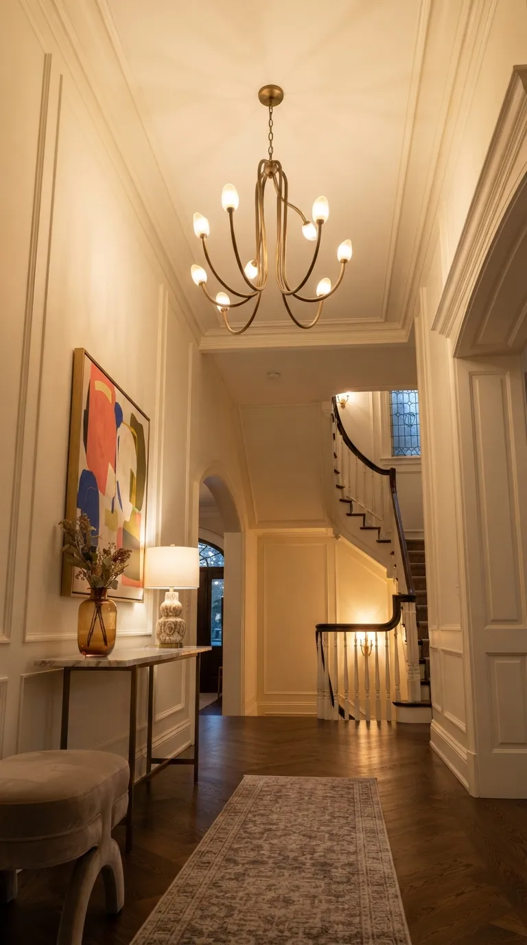 hallway lighting ideas for a cozy home Statement Chandelier