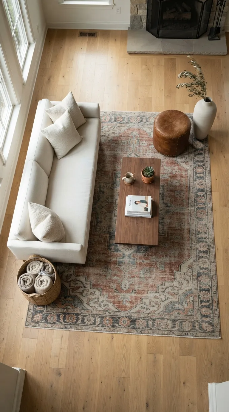 how to decorate with vintage finds Layer With Vintage Rugs