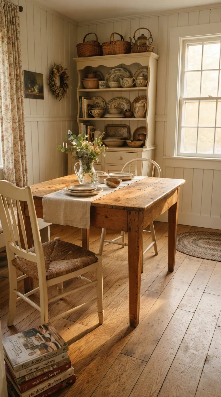 how to decorate your home in cottagecore style Bring In Vintage Wood