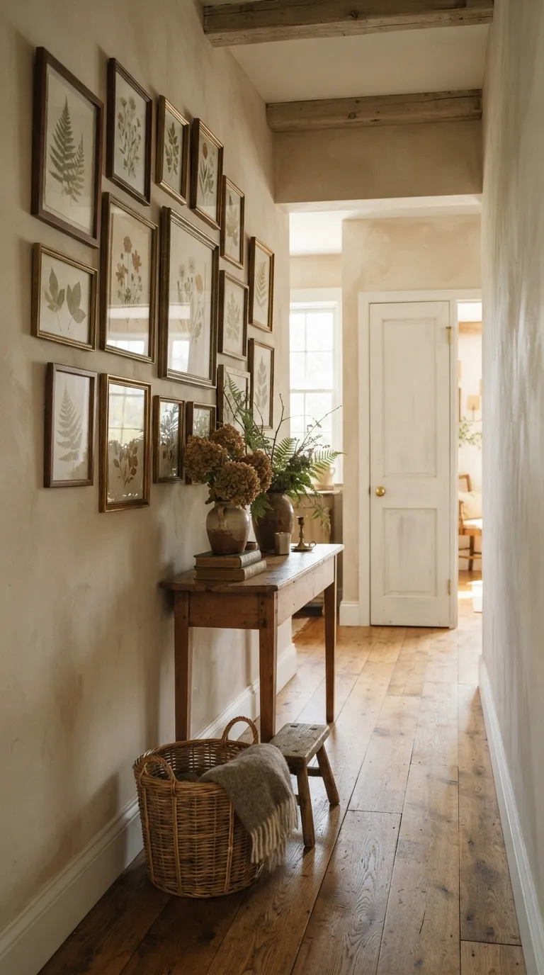 how to decorate your home in cottagecore style Hang Botanical Artwork