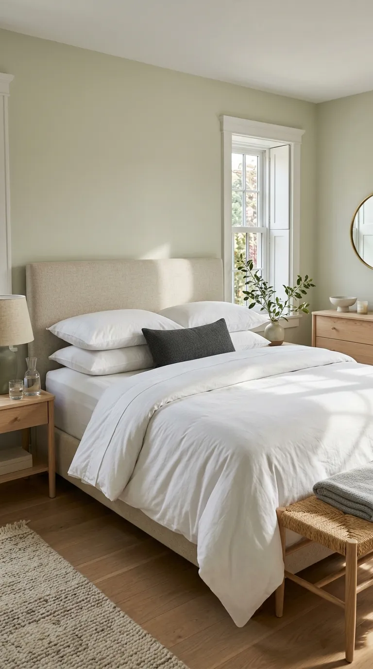 how to make a guest room feel like a hotel Crisp White Bedding