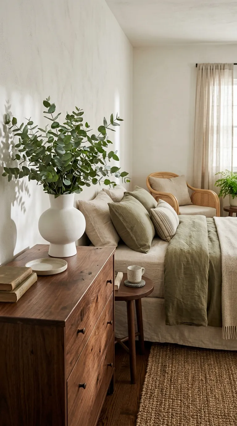 how to make a guest room feel like a hotel Fresh Greenery