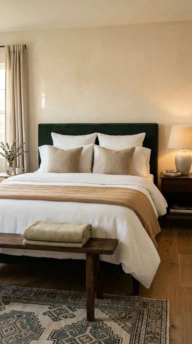 how to make a guest room feel like a hotel Layered Bed Pillows
