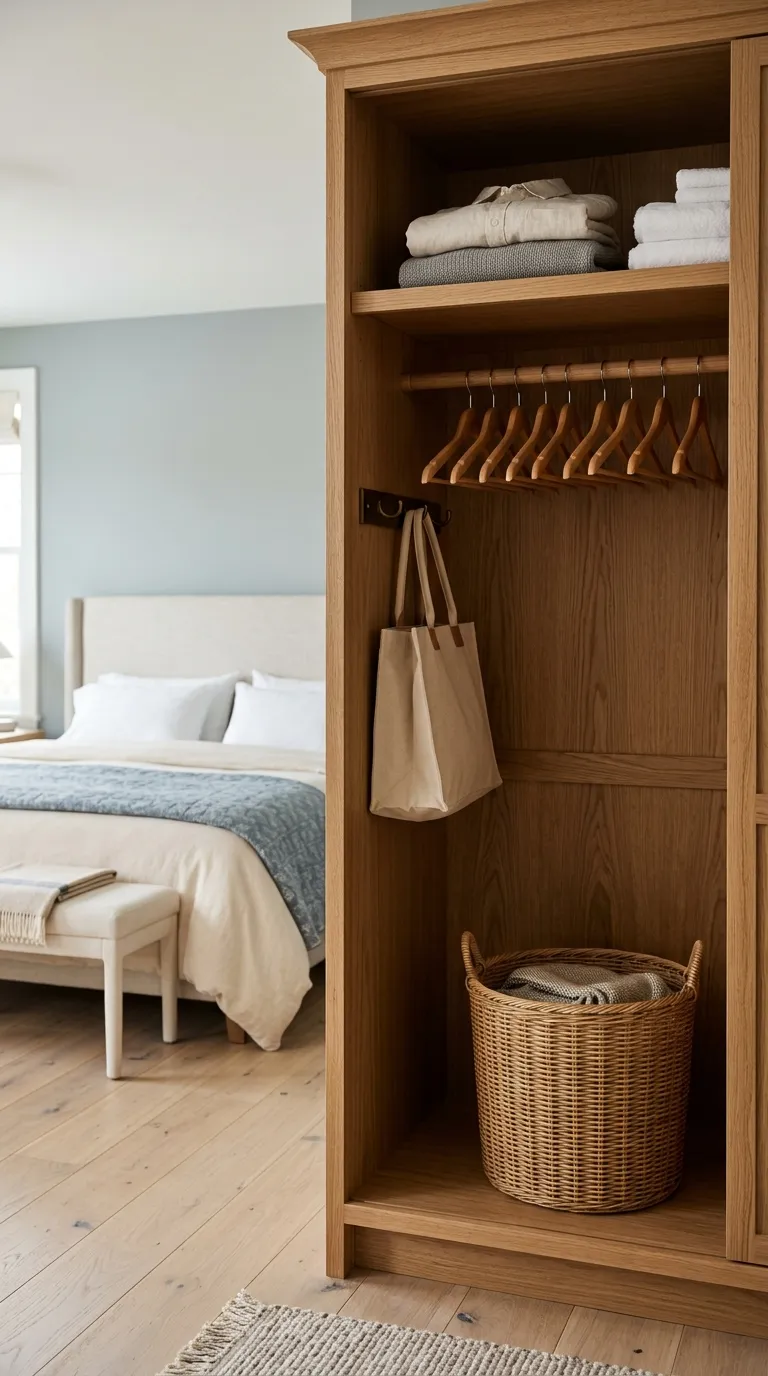 how to make a guest room feel like a hotel Open Closet Space