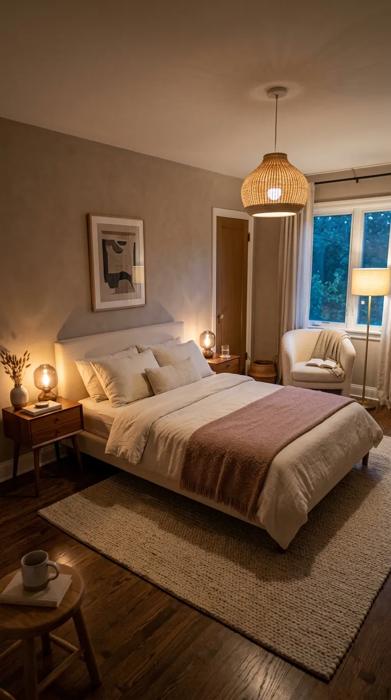 how to make a guest room feel like a hotel Soft Ambient Lighting
