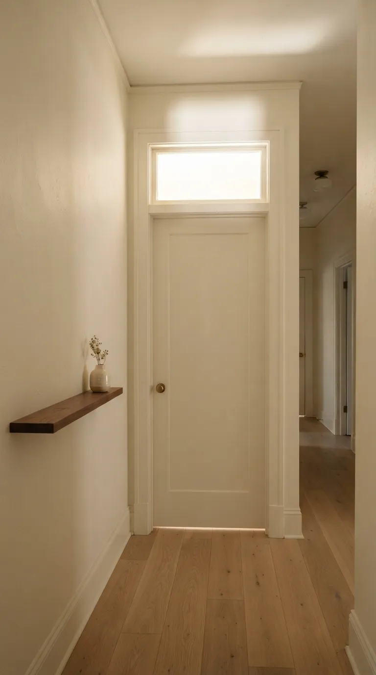 how to make a narrow hallway look wider Add a Transom Window