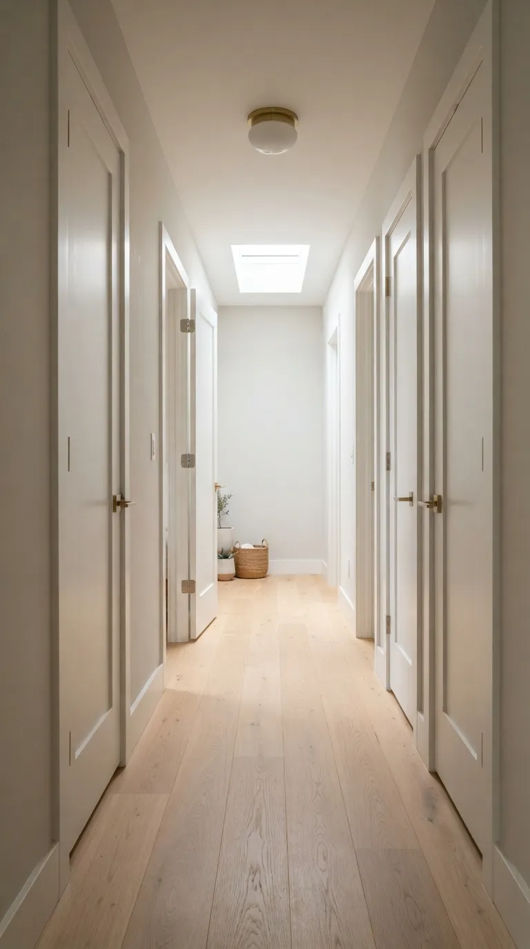 how to make a narrow hallway look wider Choose Simple Door Designs
