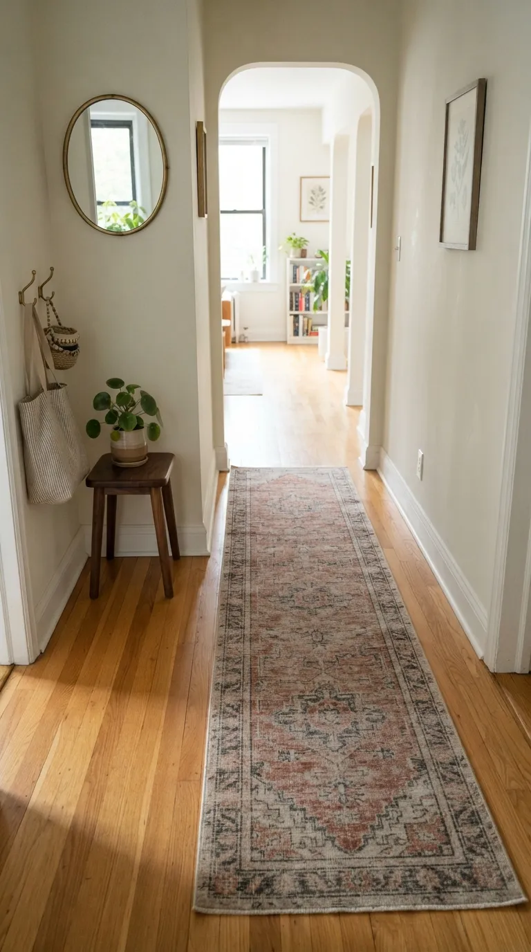 how to make a narrow hallway look wider Narrow Runner Rugs