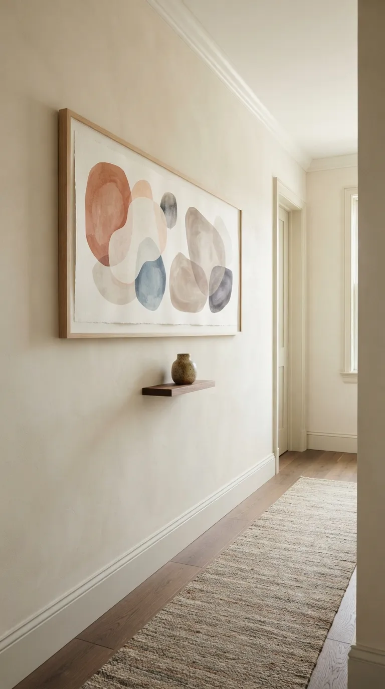 how to make a narrow hallway look wider Wide Horizontal Art