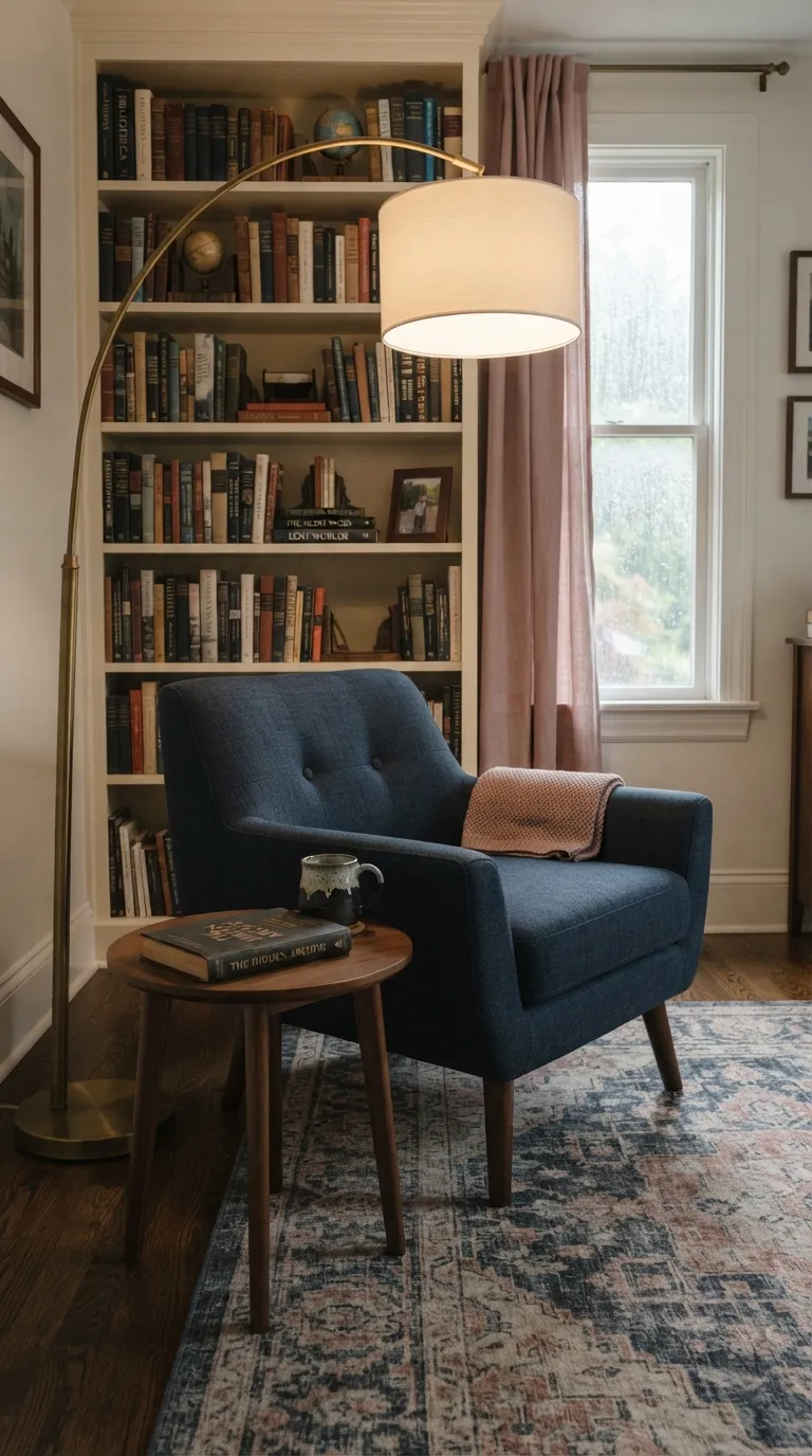 librarian home aesthetic Add A Classic Floor Lamp