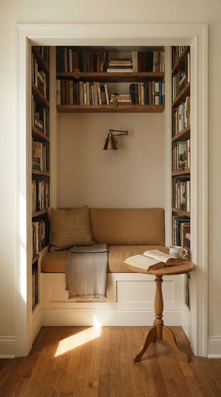 librarian home aesthetic Create A Quiet Book Nook