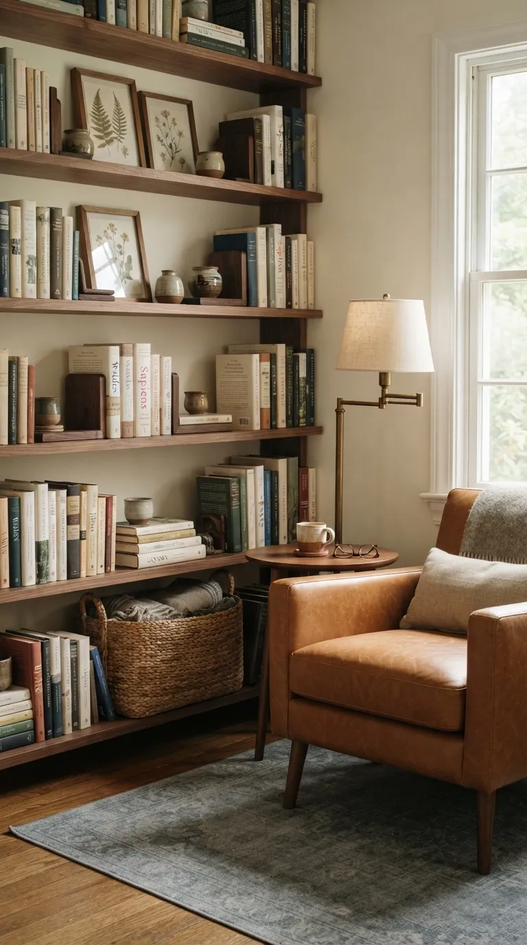 librarian home aesthetic Keep Shelves Practical