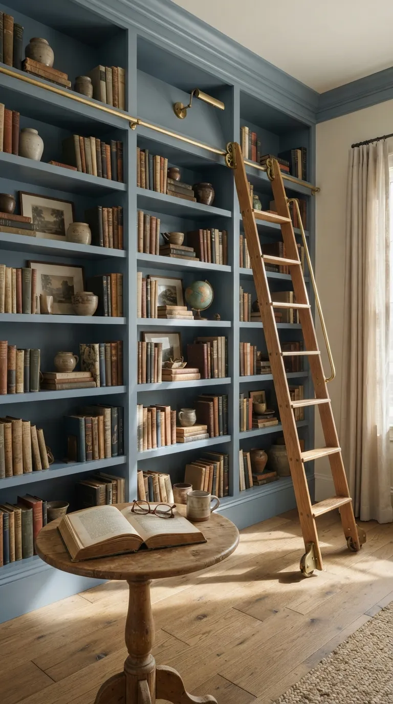 librarian home aesthetic Use A Library Ladder