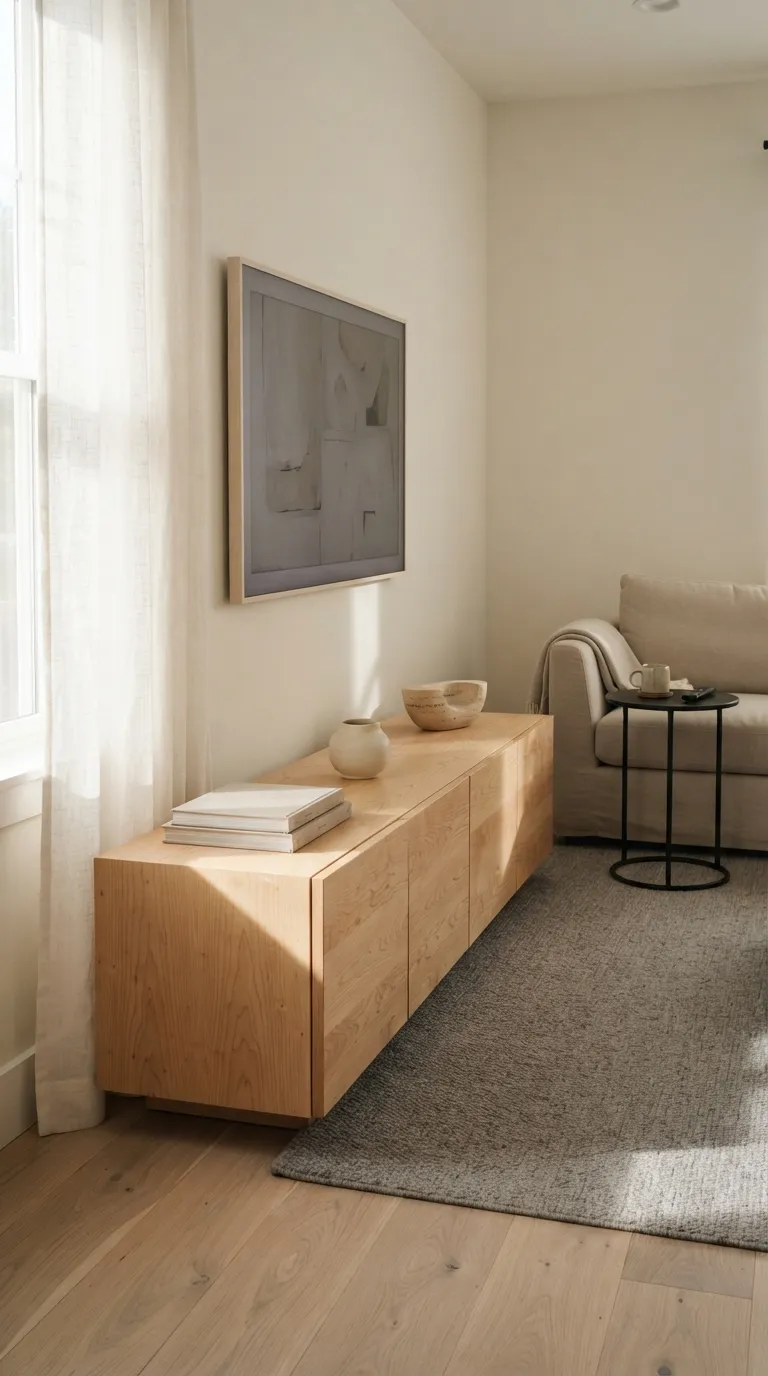 minimalist tv stand ideas Minimal Decor Layering