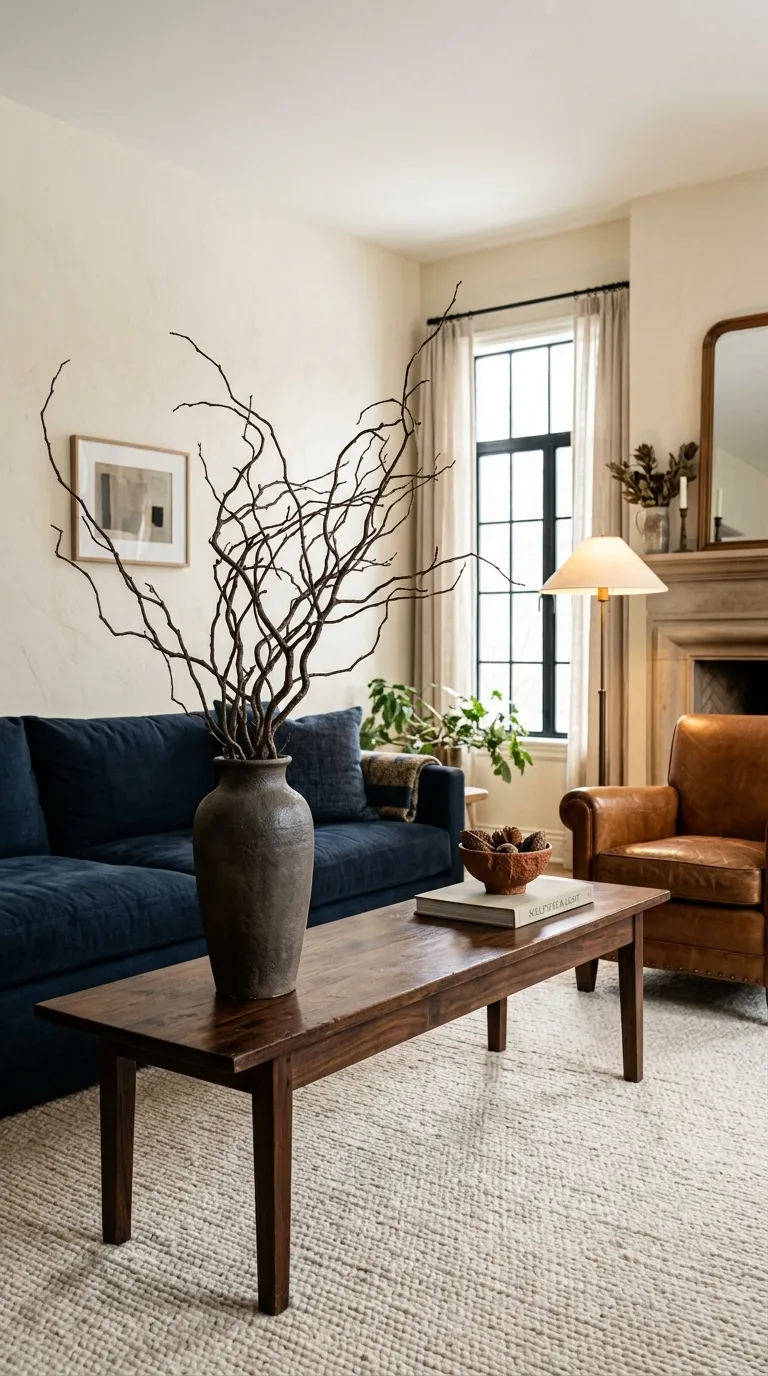 modern coffee table centerpiece ideas Seasonal Branches