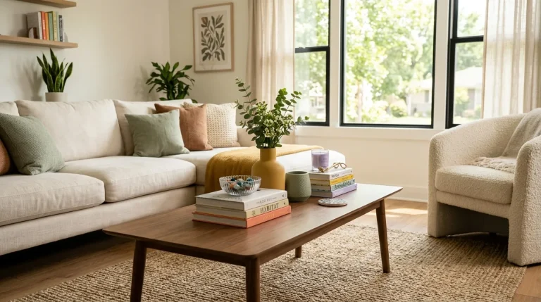 modern coffee table decor on a budget