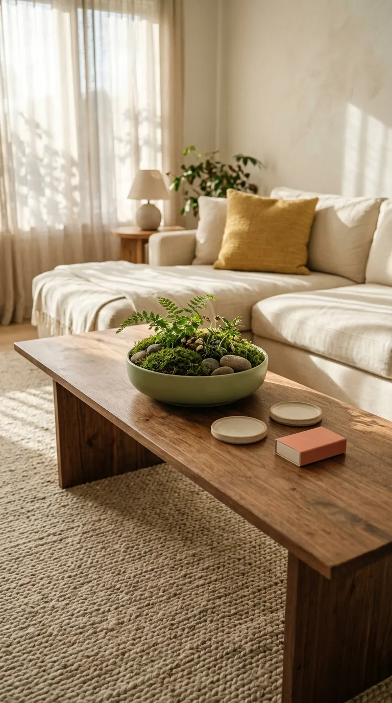 modern coffee table decor on a budget Low Greenery Bowl