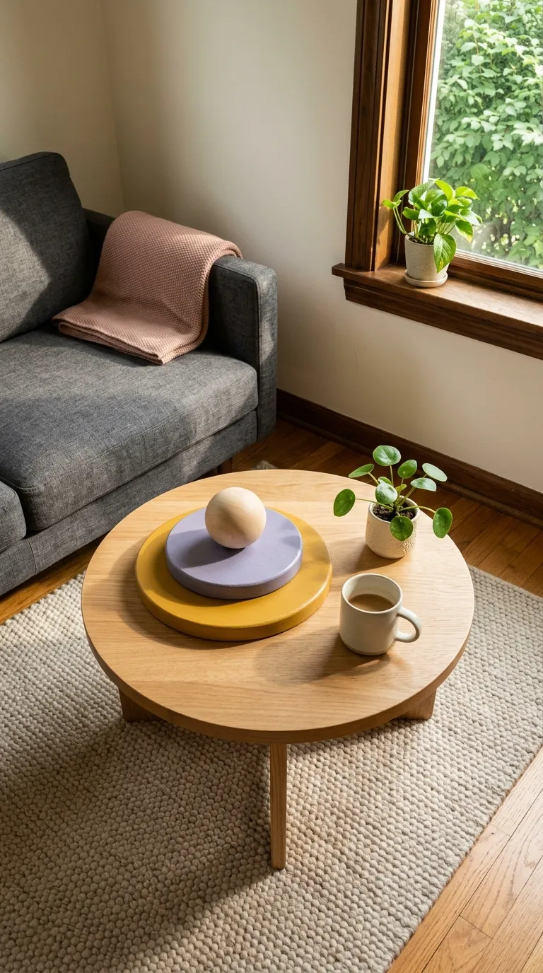 modern coffee table decor on a budget Painted Wood Accent