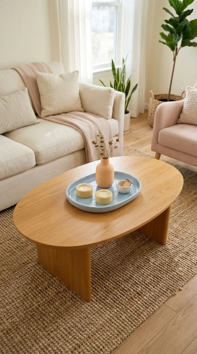 modern coffee table decor on a budget Pastel Ceramic Tray