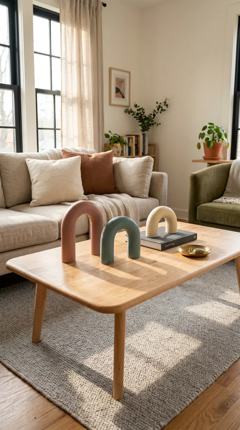 modern coffee table decor on a budget Small Ceramic Arches
