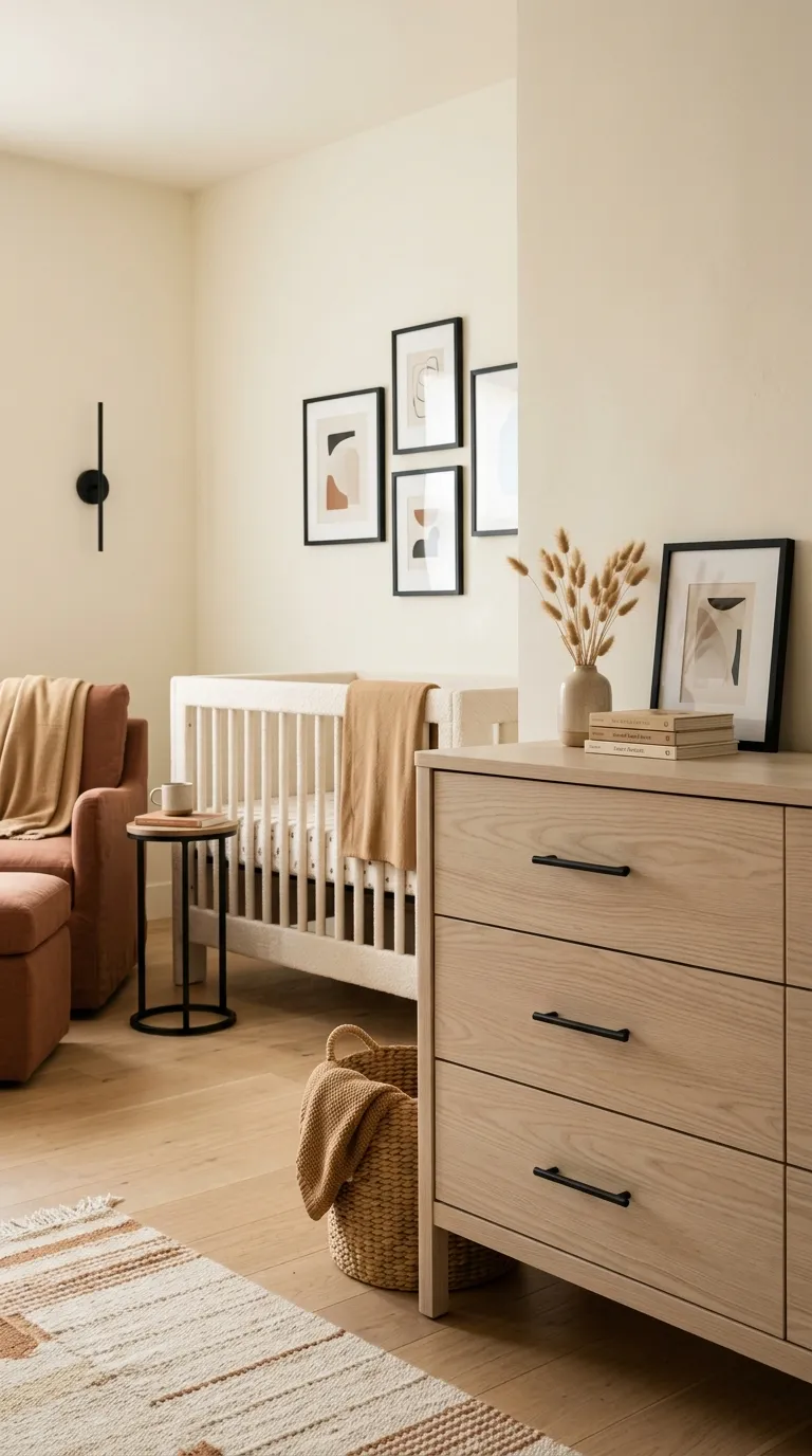 modern nursery decor ideas Modern Black Accents