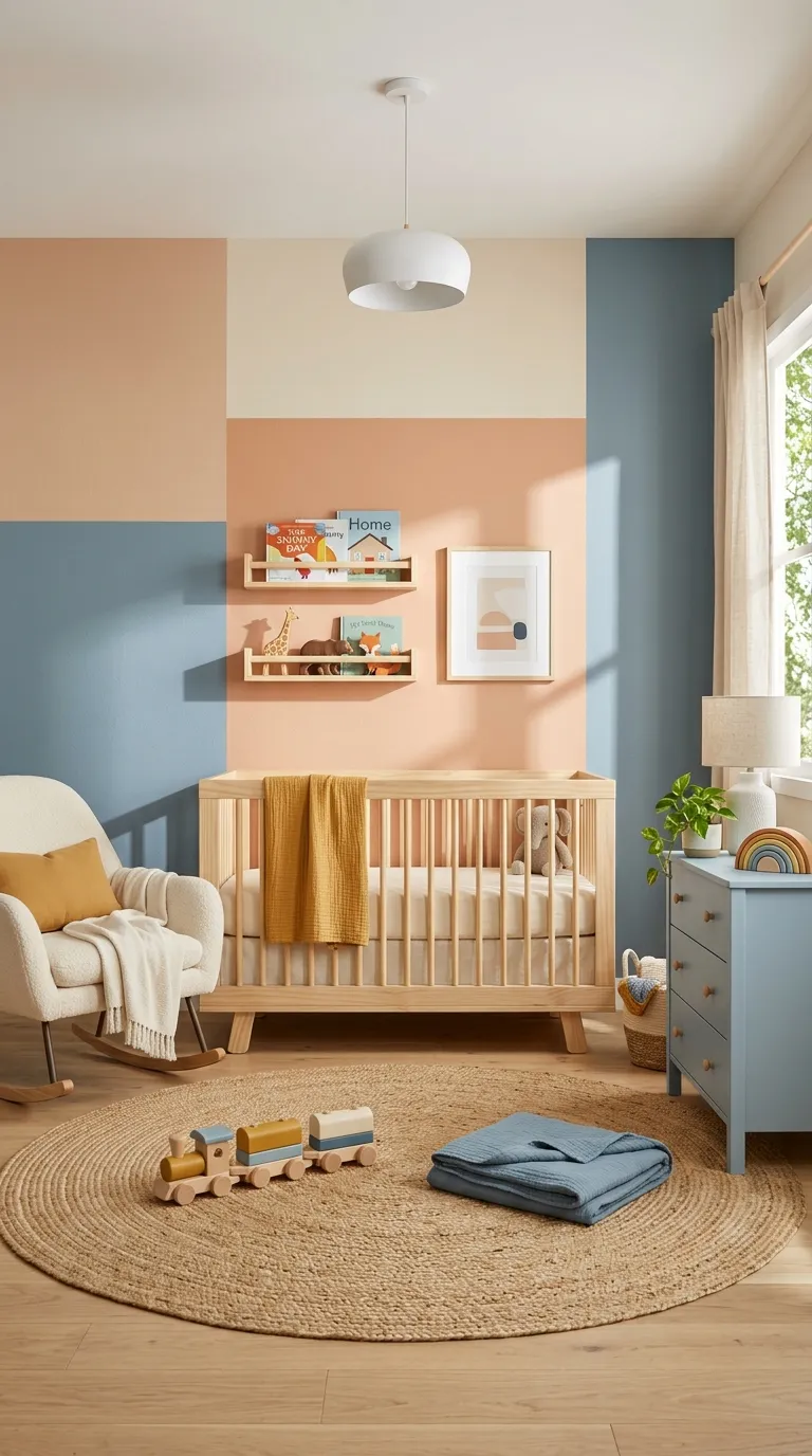 modern nursery decor ideas Playful Color Blocks
