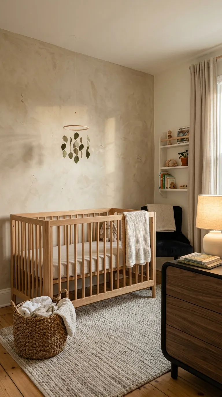 modern nursery decor ideas Textured Accent Wall