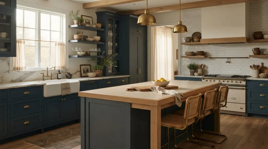 Moody Blue Kitchen