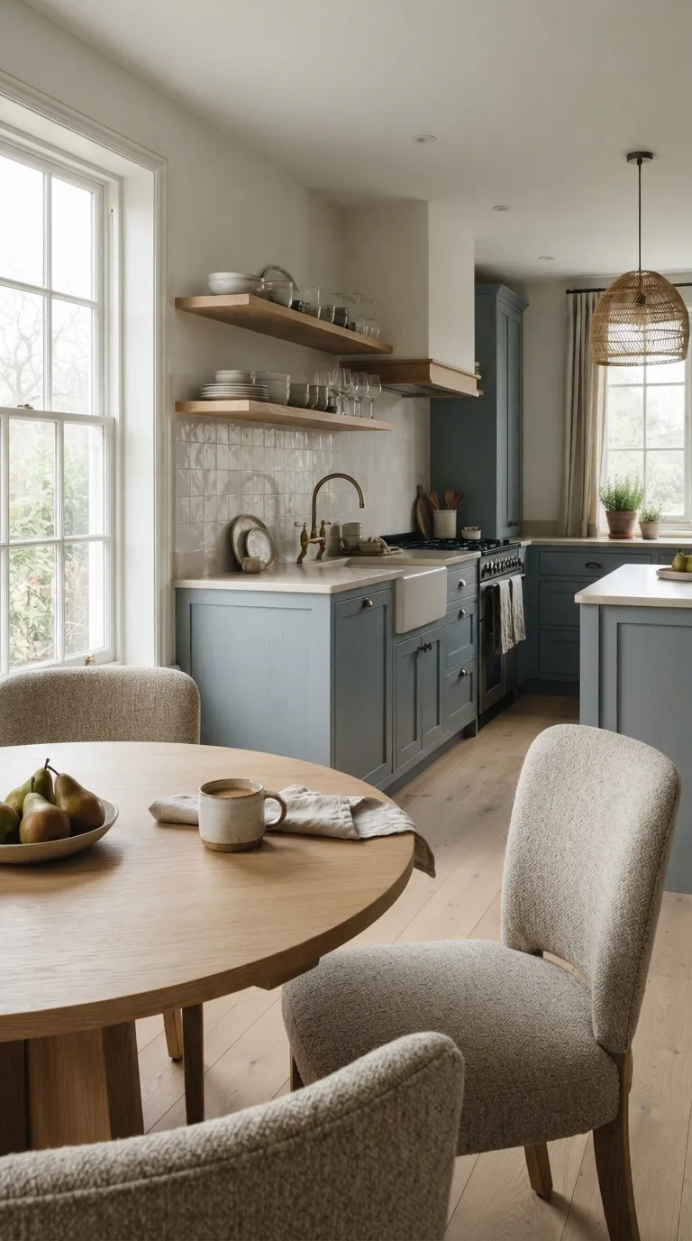 Moody Blue Kitchen Soft Slate Blue Cabinets