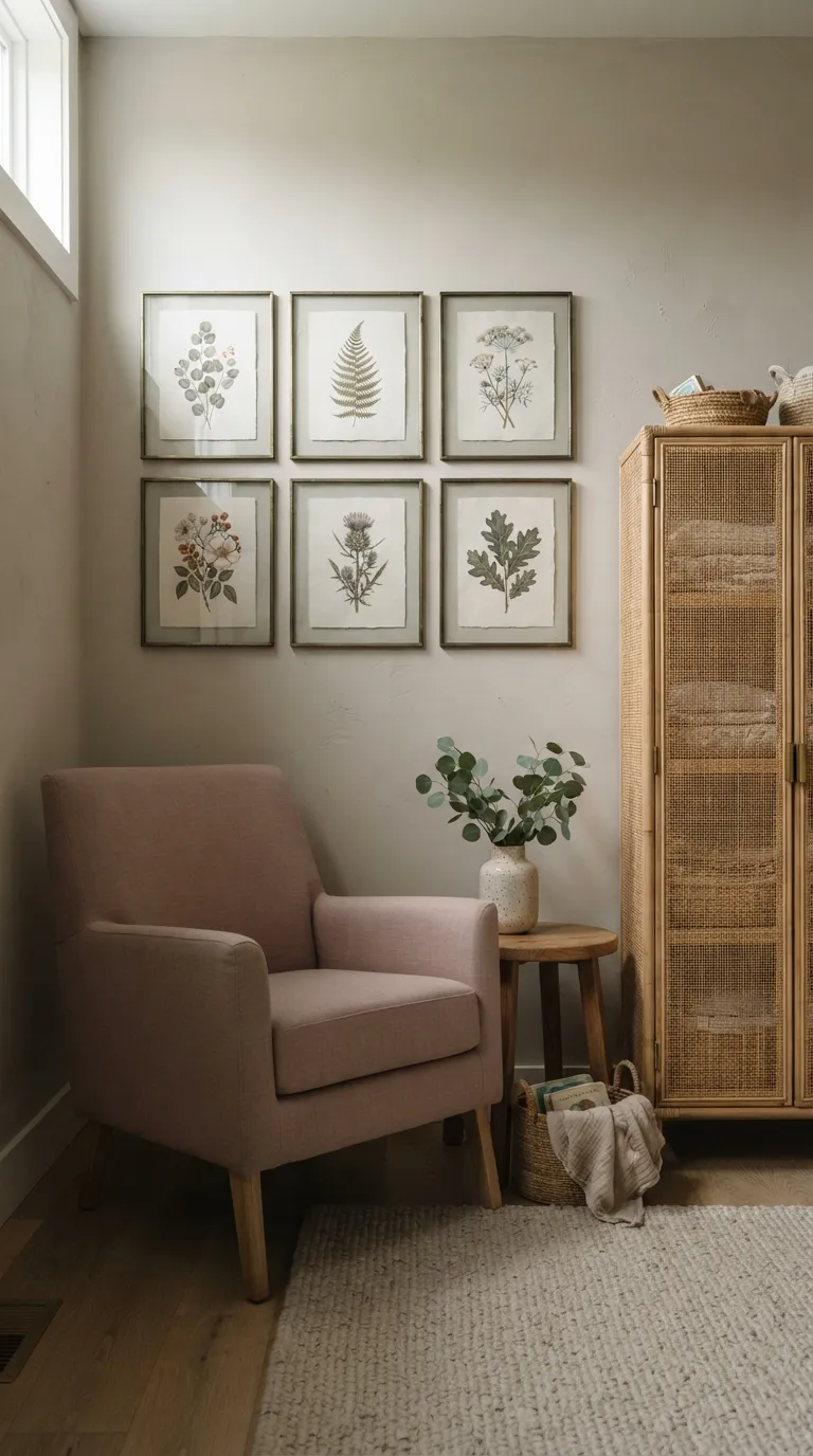 nursery wall decor ideas Botanical Print Gallery