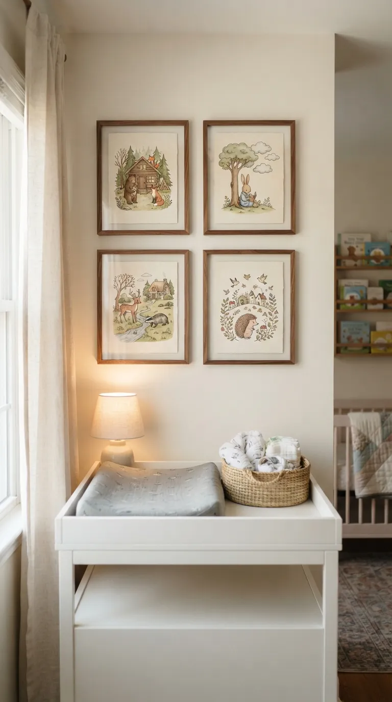 nursery wall decor ideas Framed Storybook Art