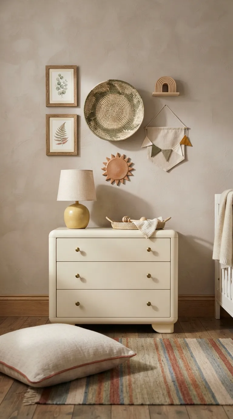 nursery wall decor ideas Layered Wall Collage