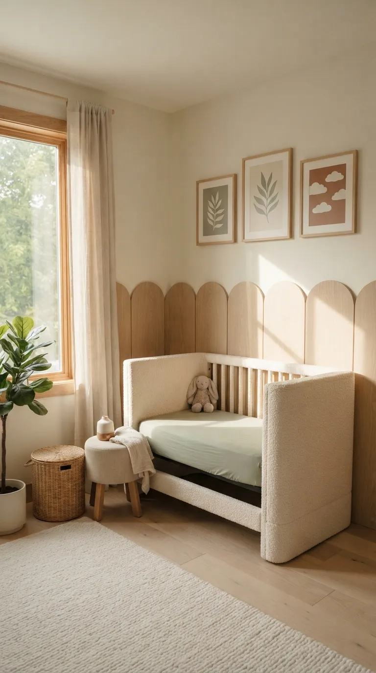 nursery wall decor ideas Scalloped Wall Panels
