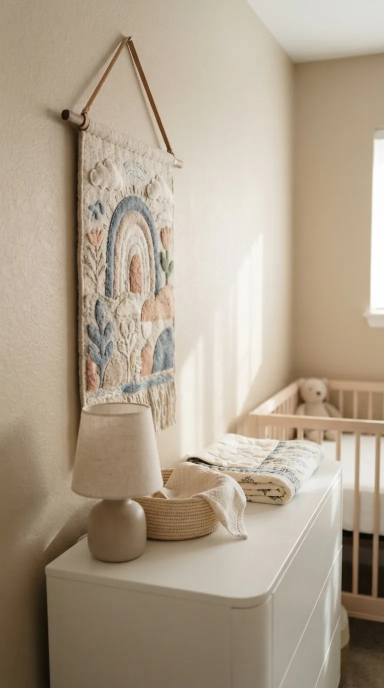 nursery wall decor ideas Soft Felt Wall Hanging