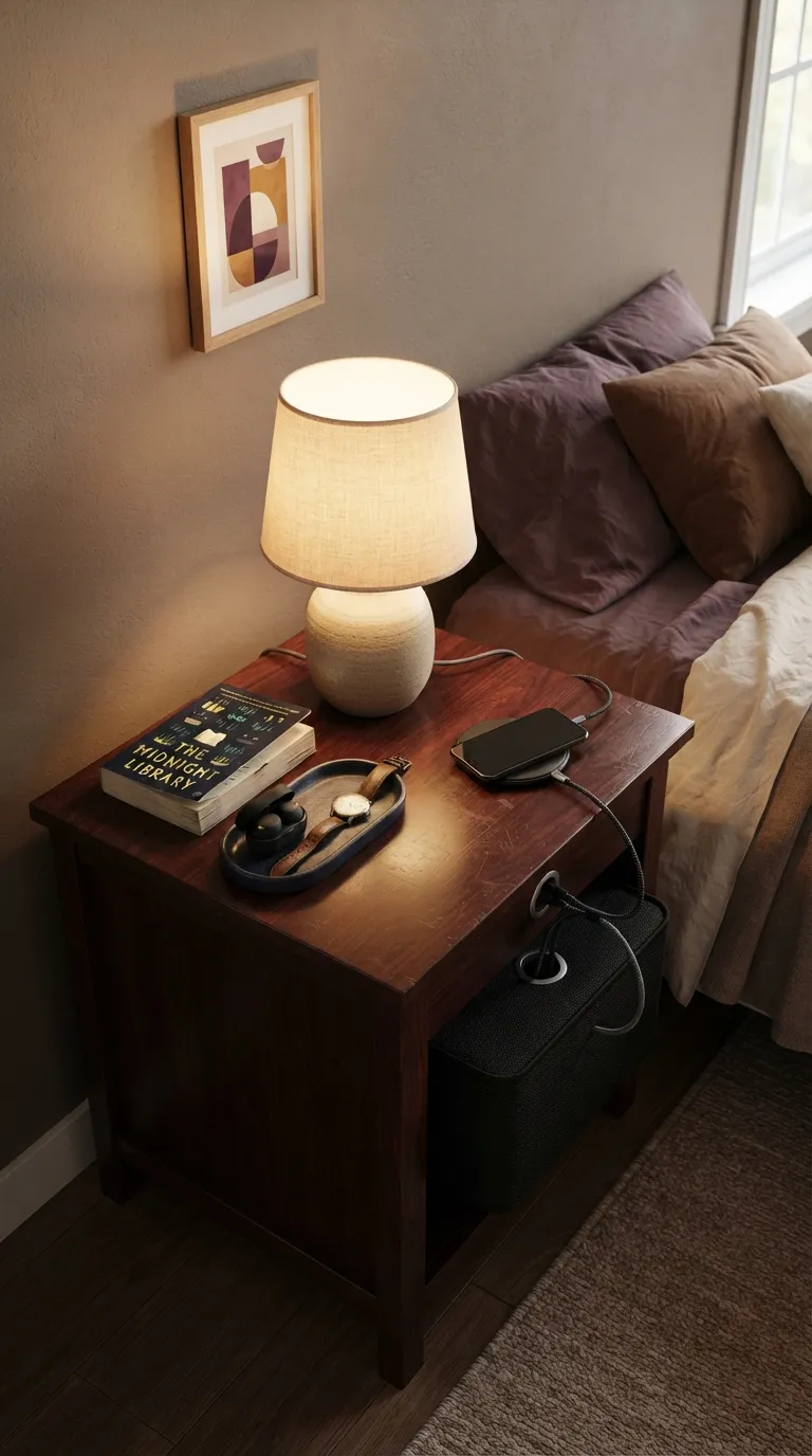 room ideas for teens cozy Bedside Charging Station