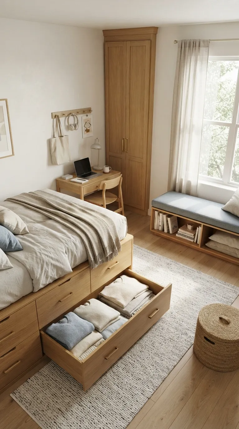 room ideas for teens cozy Hidden Storage Spots