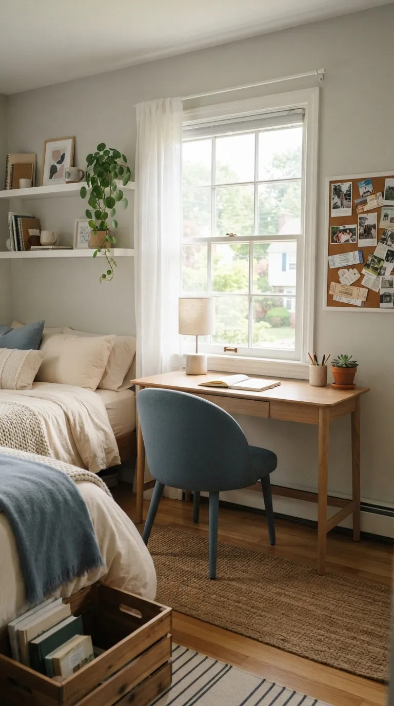 room ideas for teens cozy Window Nook Desk