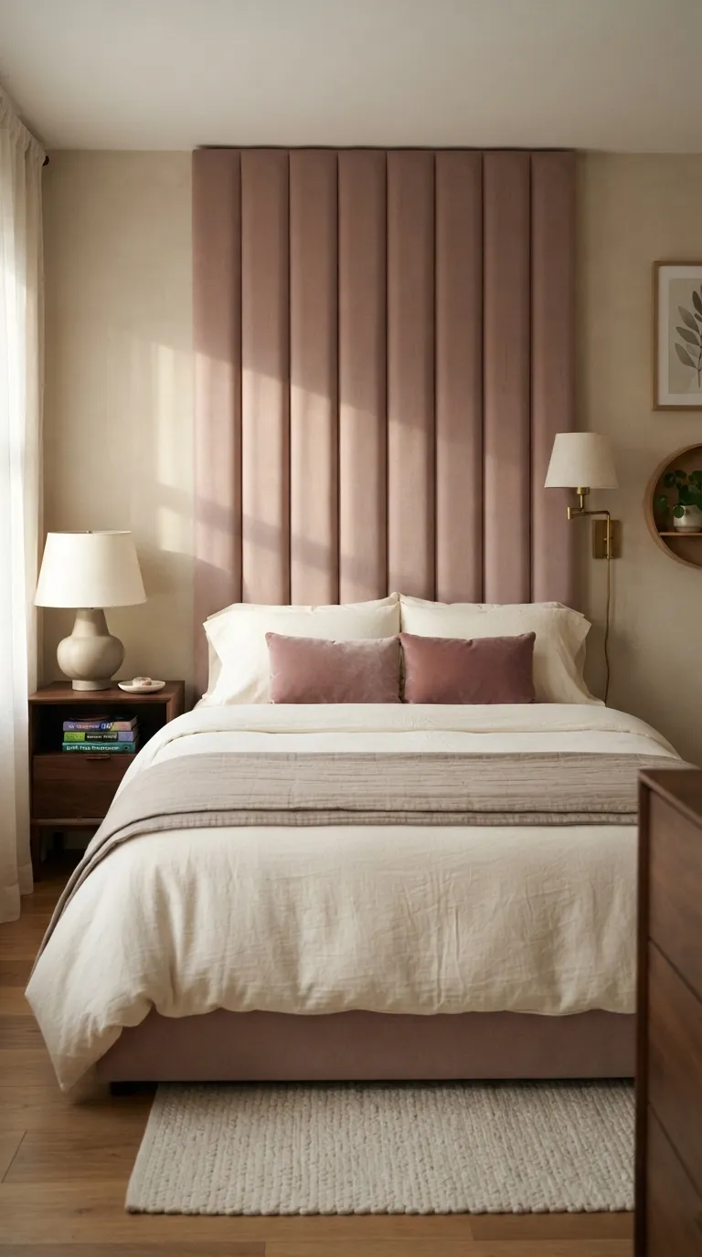 room ideas for teens pink Dusty Rose Headboard